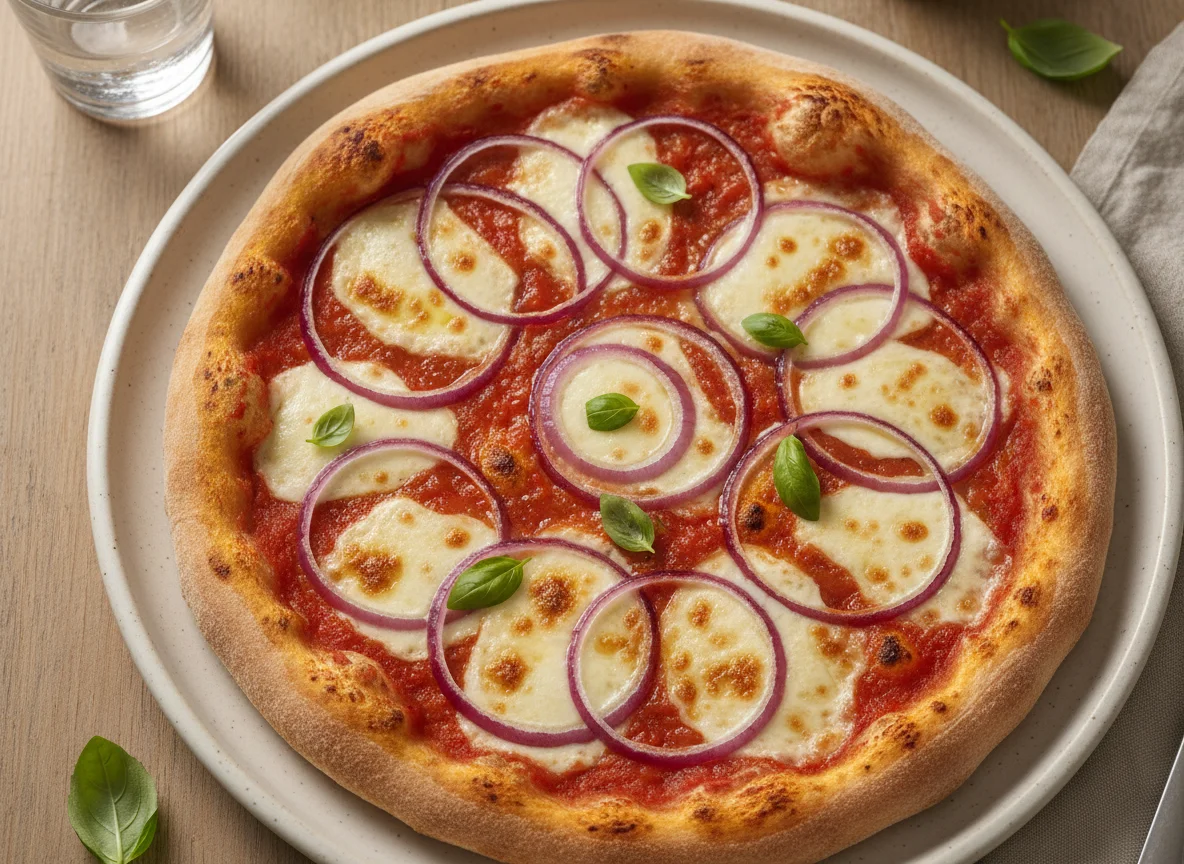 Red Onion and Cheese Pizza photo