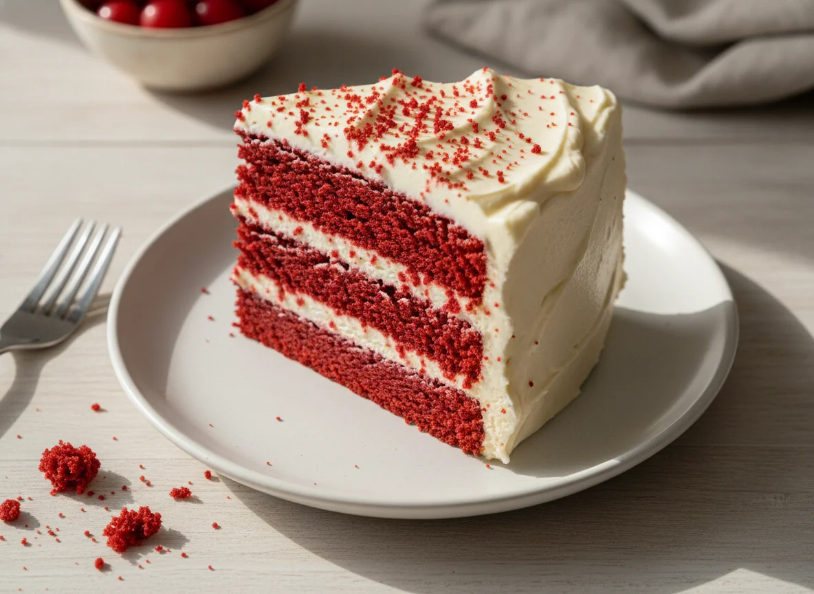 Red Velvet Cake with Cream Cheese Frosting photo