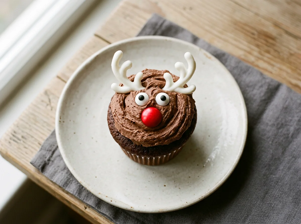 Reindeer Chocolate Cupcake photo