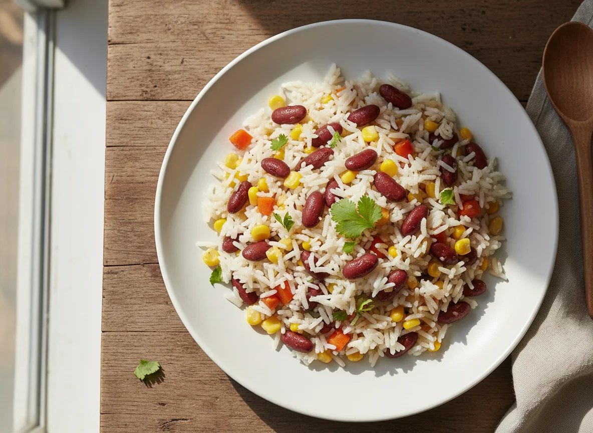 Rice and Beans with Vegetables photo