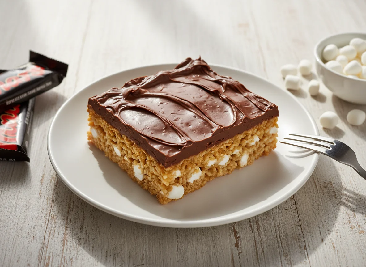 Rice Crispy Mars Bar Slice photo