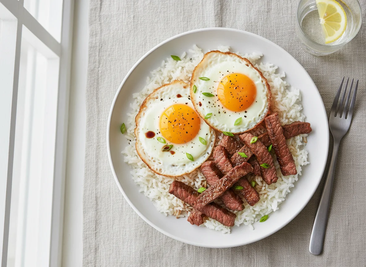 Rice with Beef and Eggs photo
