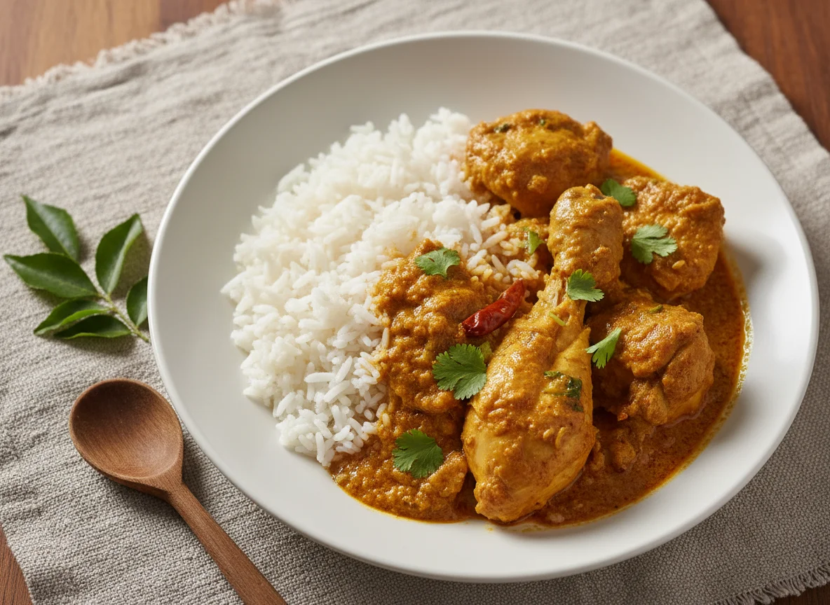 Rice with Curry Chicken photo