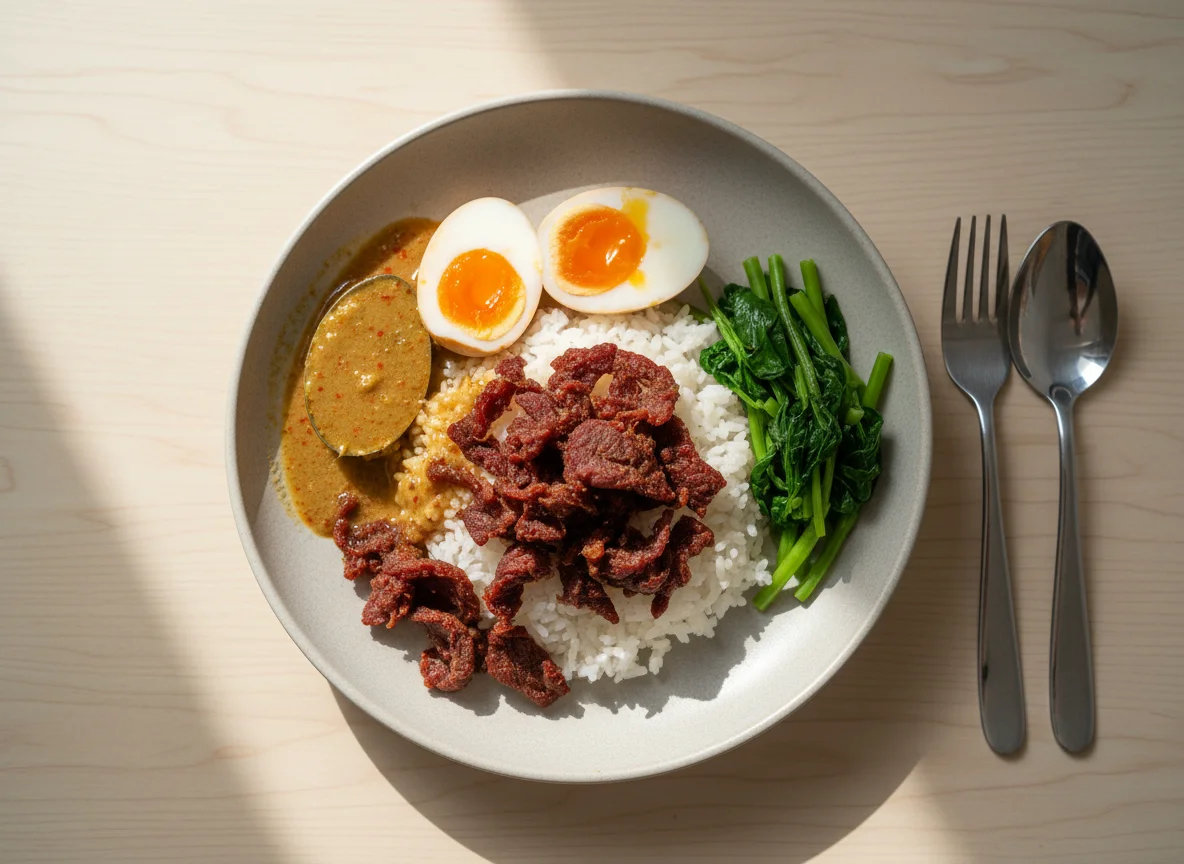 Rice with Dried Beef and Egg photo