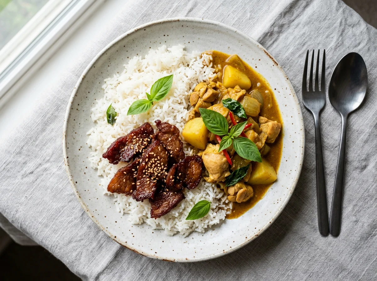 Rice with Dried Pork and Curry photo