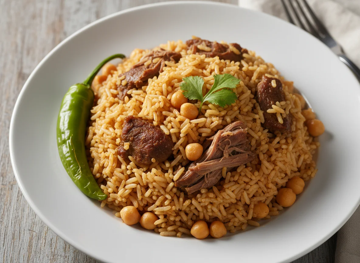 Rice with Lamb and Chickpeas photo
