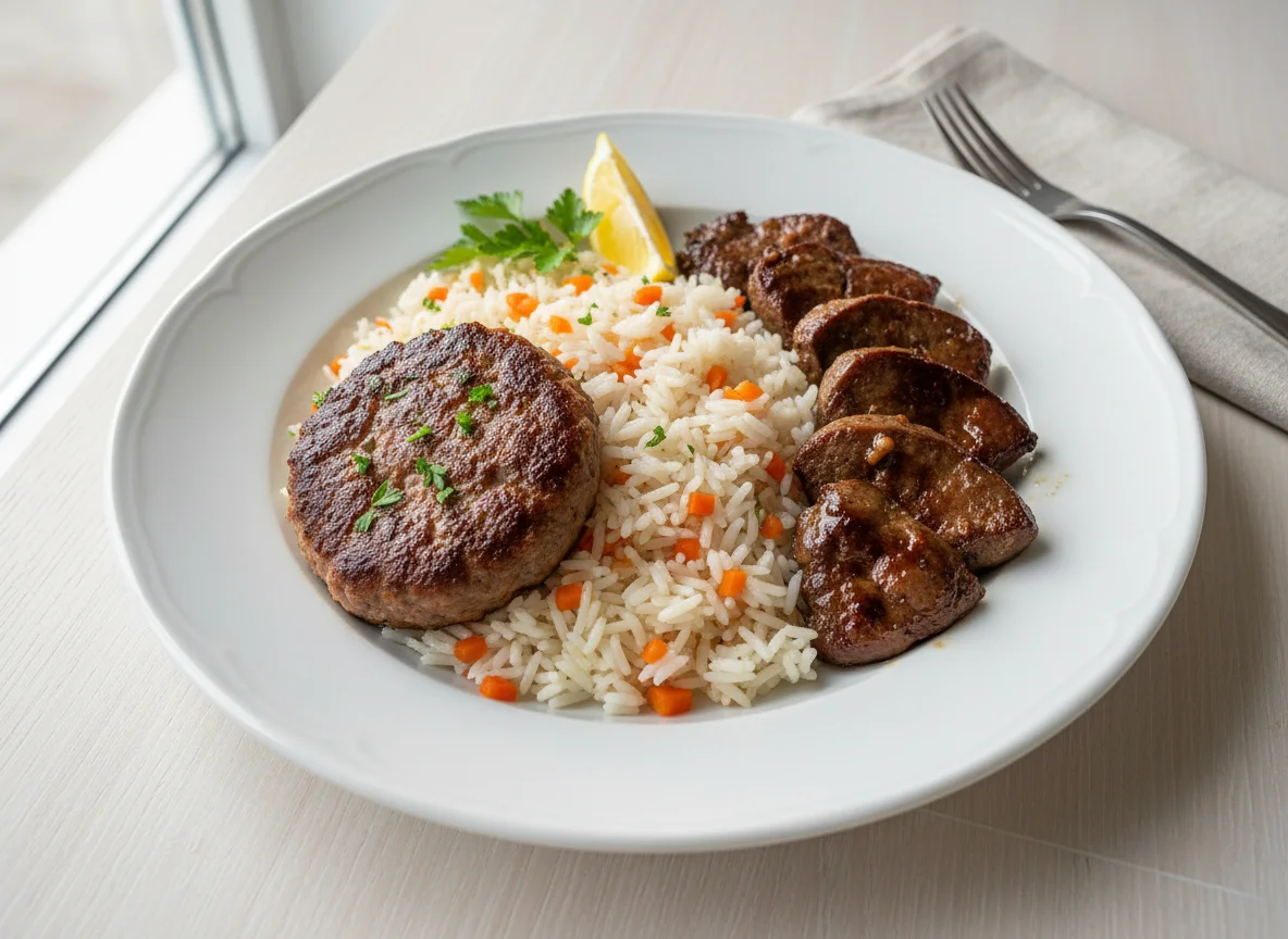 Rice with Meat and Liver photo