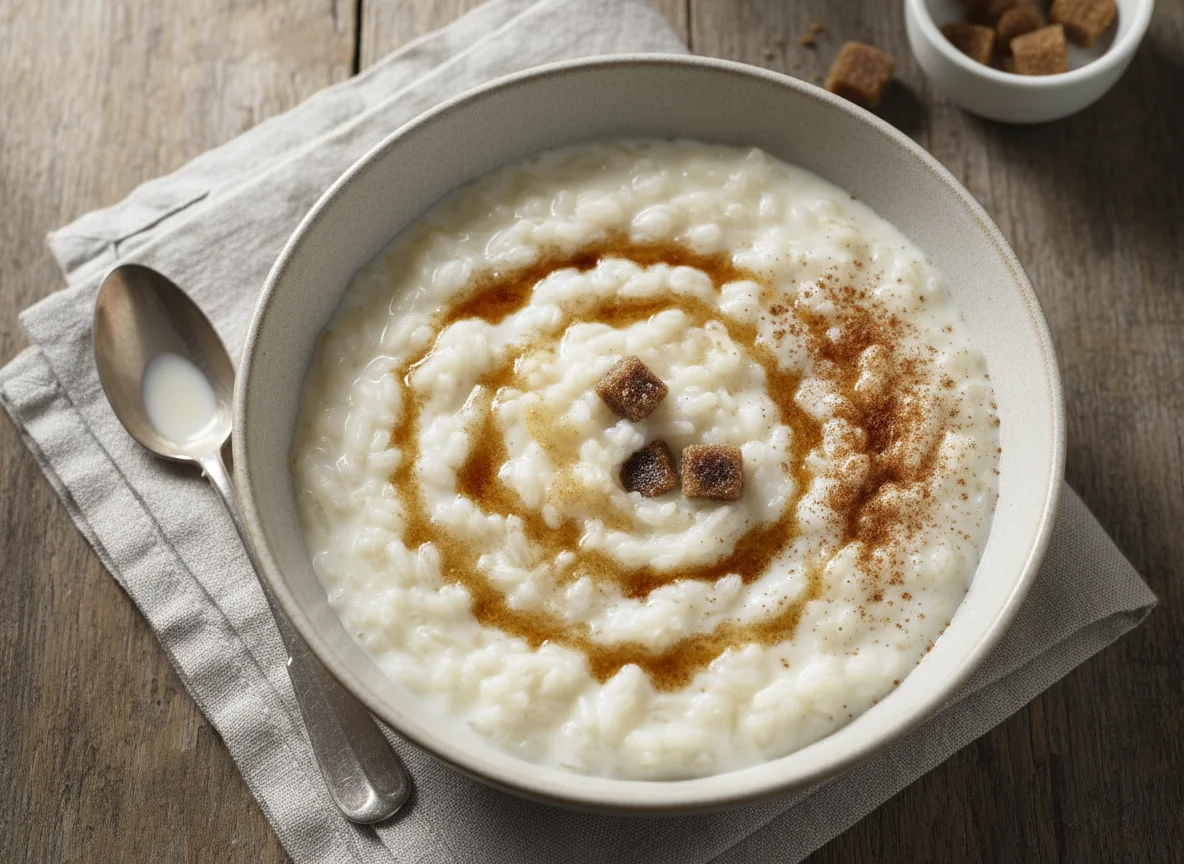 Rice with Milk and Brown Sugar photo