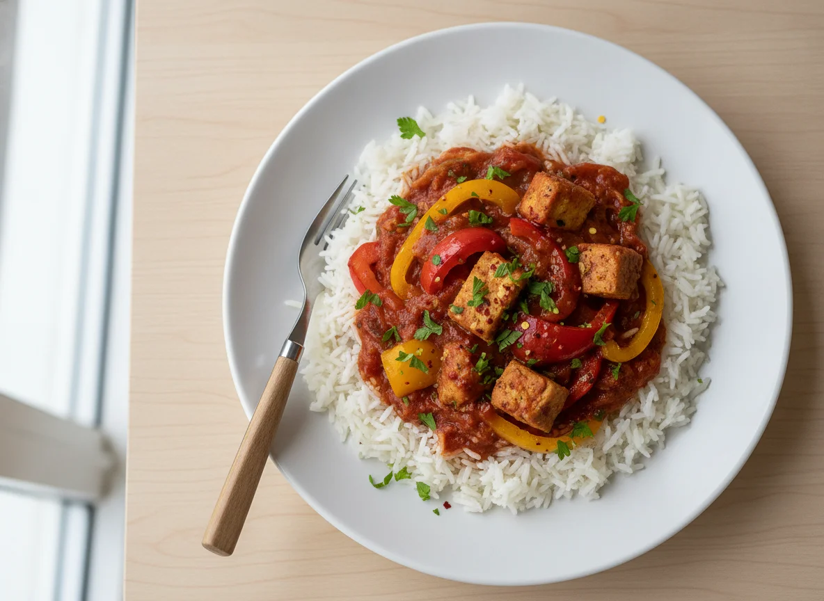 Rice with Quorn and Vegetables photo