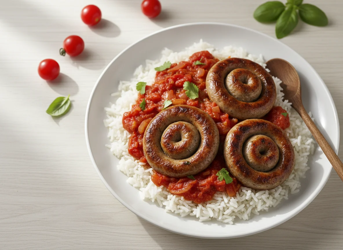 Rice with Sausage and Tomato Stew photo
