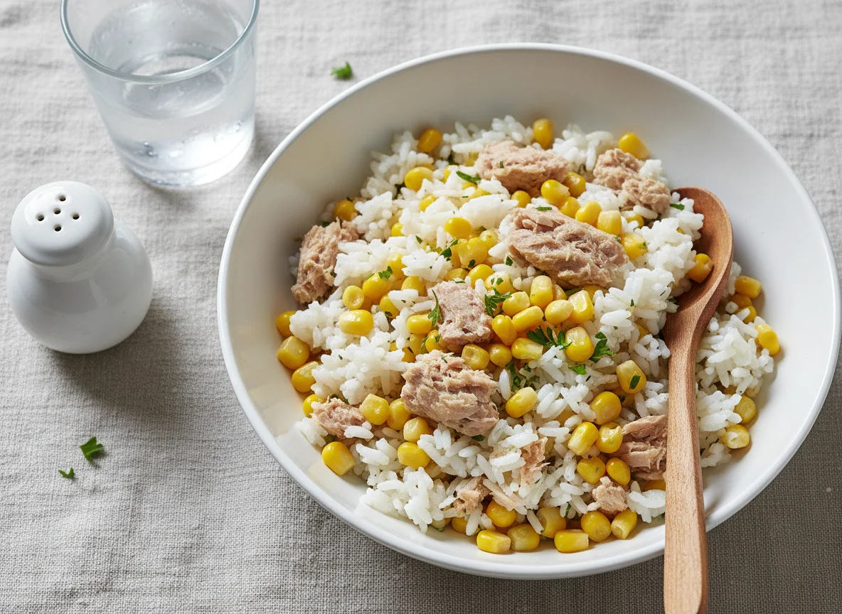 Rice with Tuna and Corn photo