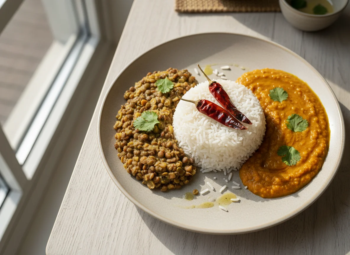 Rice with Two Types of Dal photo