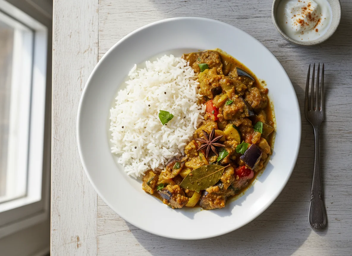 Rice with Vegetable Stew photo