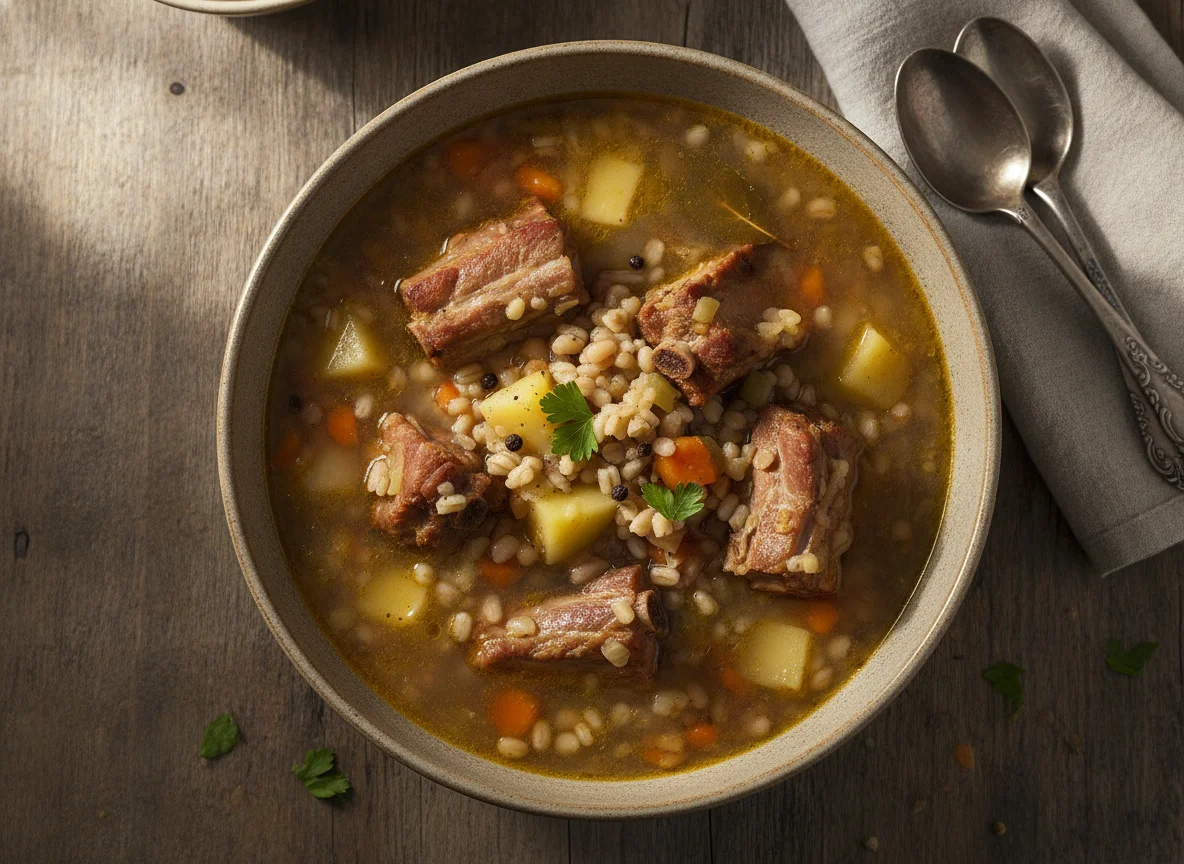 Ričet (Barley Stew with Smoked Meat) photo