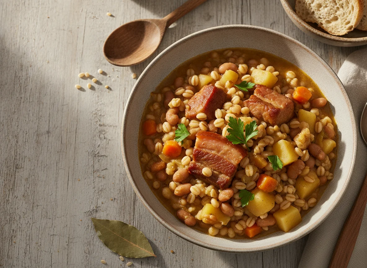 Ričet (Slovenian Barley Stew) photo