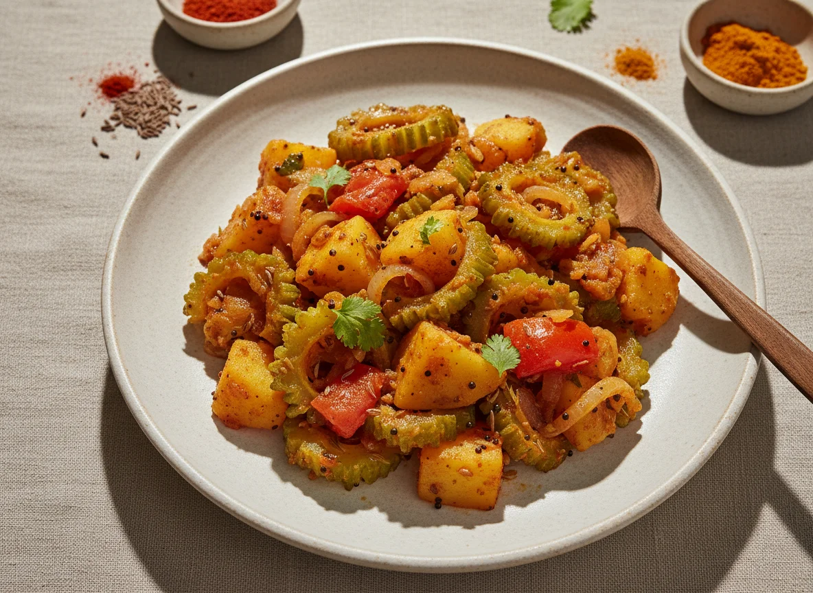 Ridge Gourd and Potato Curry photo