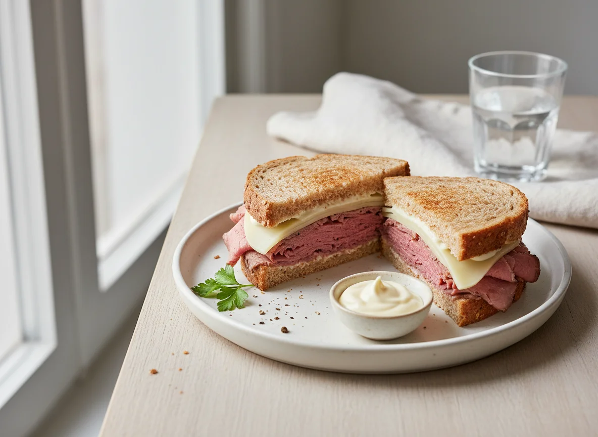 Roast Beef and Cheese Sandwich photo