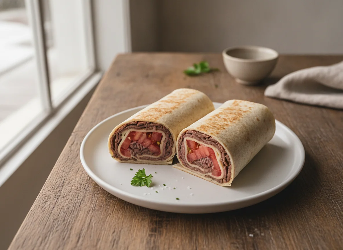 Roast Beef and Cheese Wrap photo
