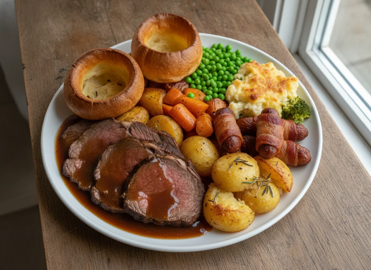 Roast Beef Dinner with Trimmings photo