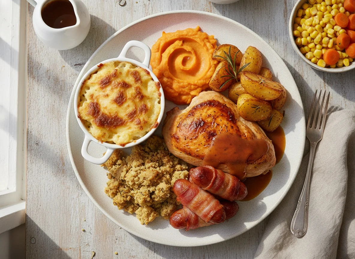Roast Chicken Dinner with Trimmings photo