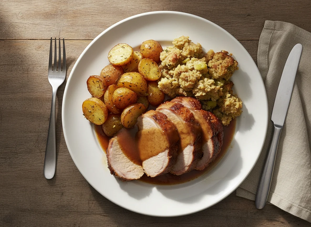 Roast Dinner with Gravy photo