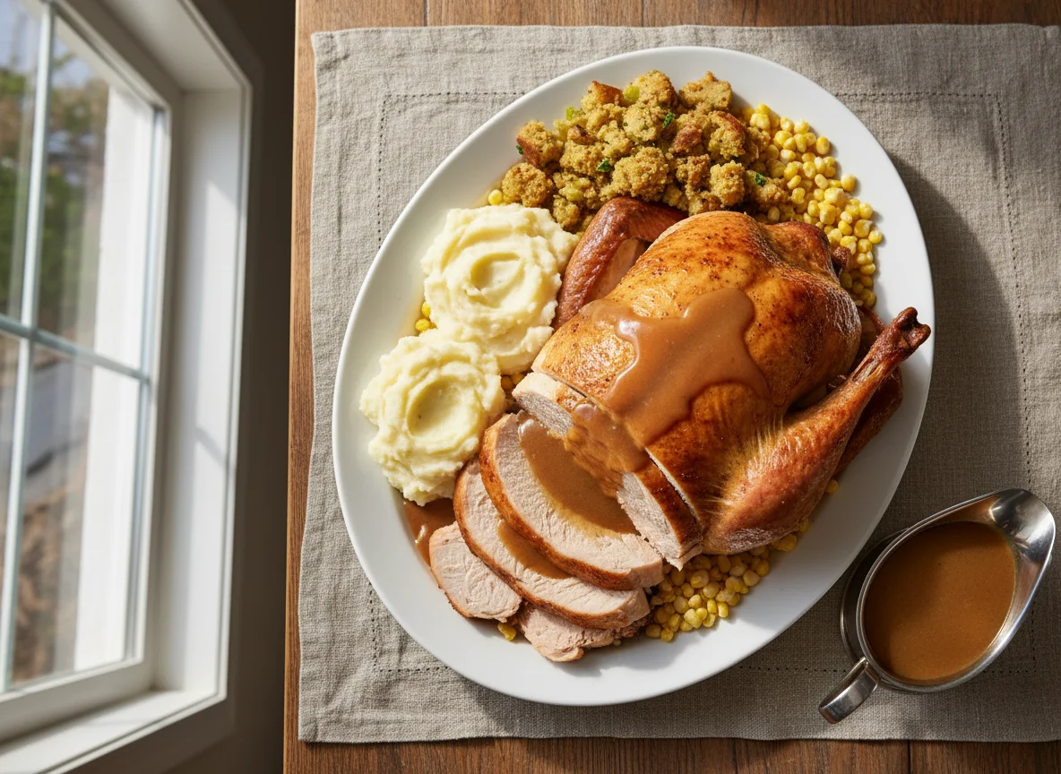 Roast Meat Dinner with Sides photo