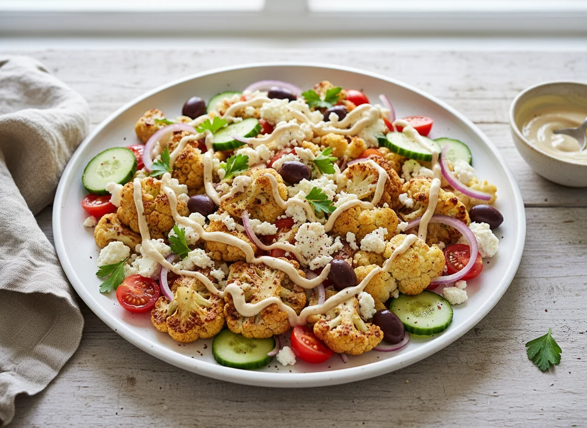 Roasted Cauliflower and Feta Salad photo