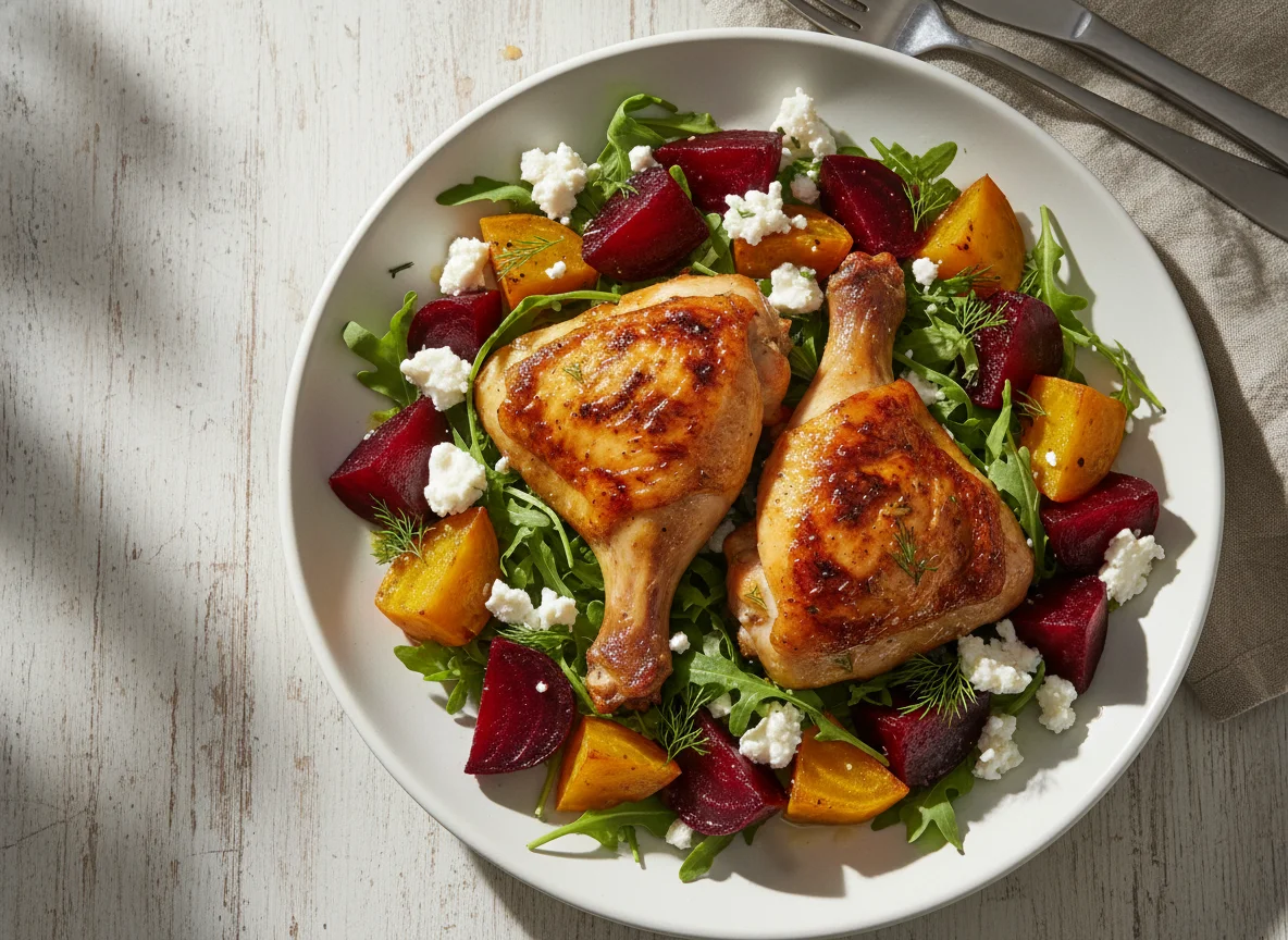 Roasted Chicken and Beet Salad photo
