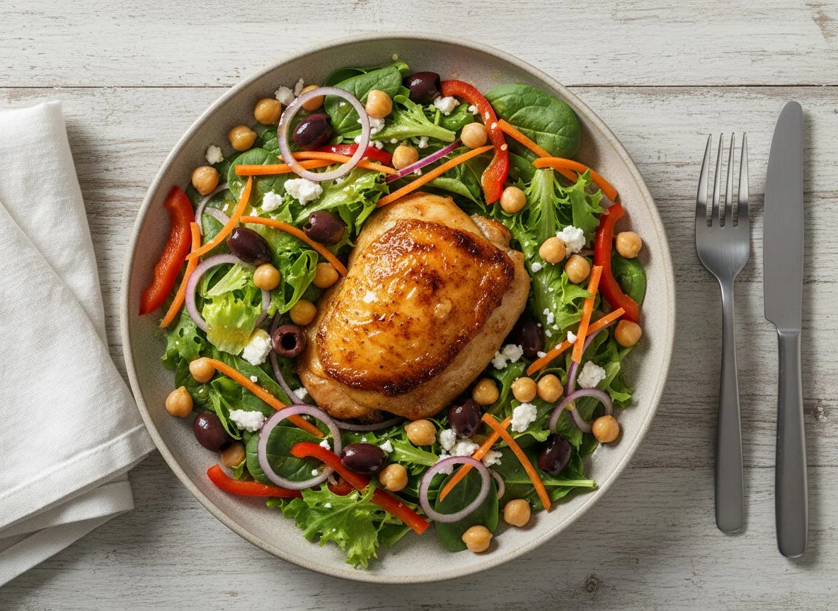 Roasted Chicken and Mixed Salad photo