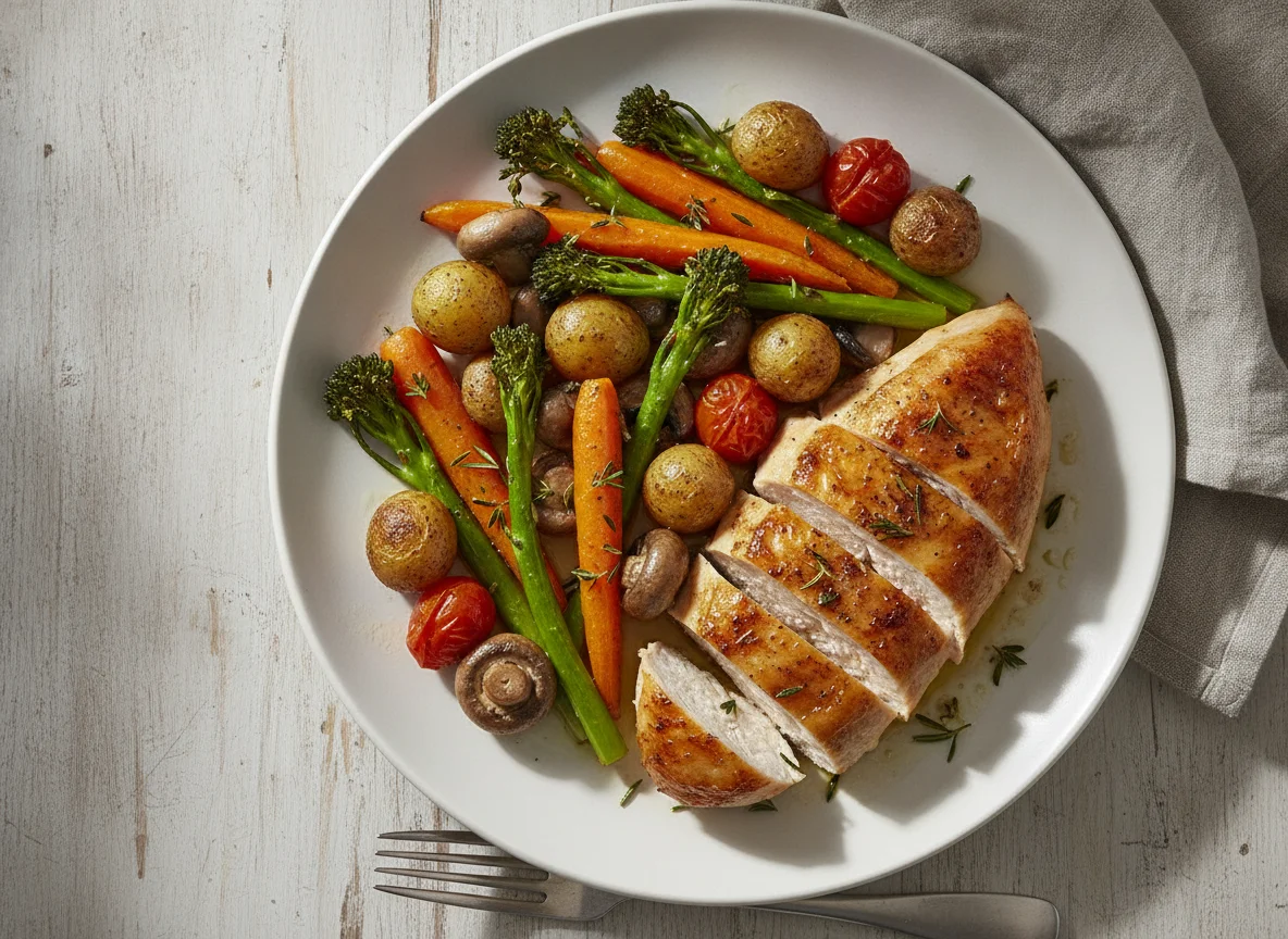 Roasted Chicken and Vegetable Medley photo