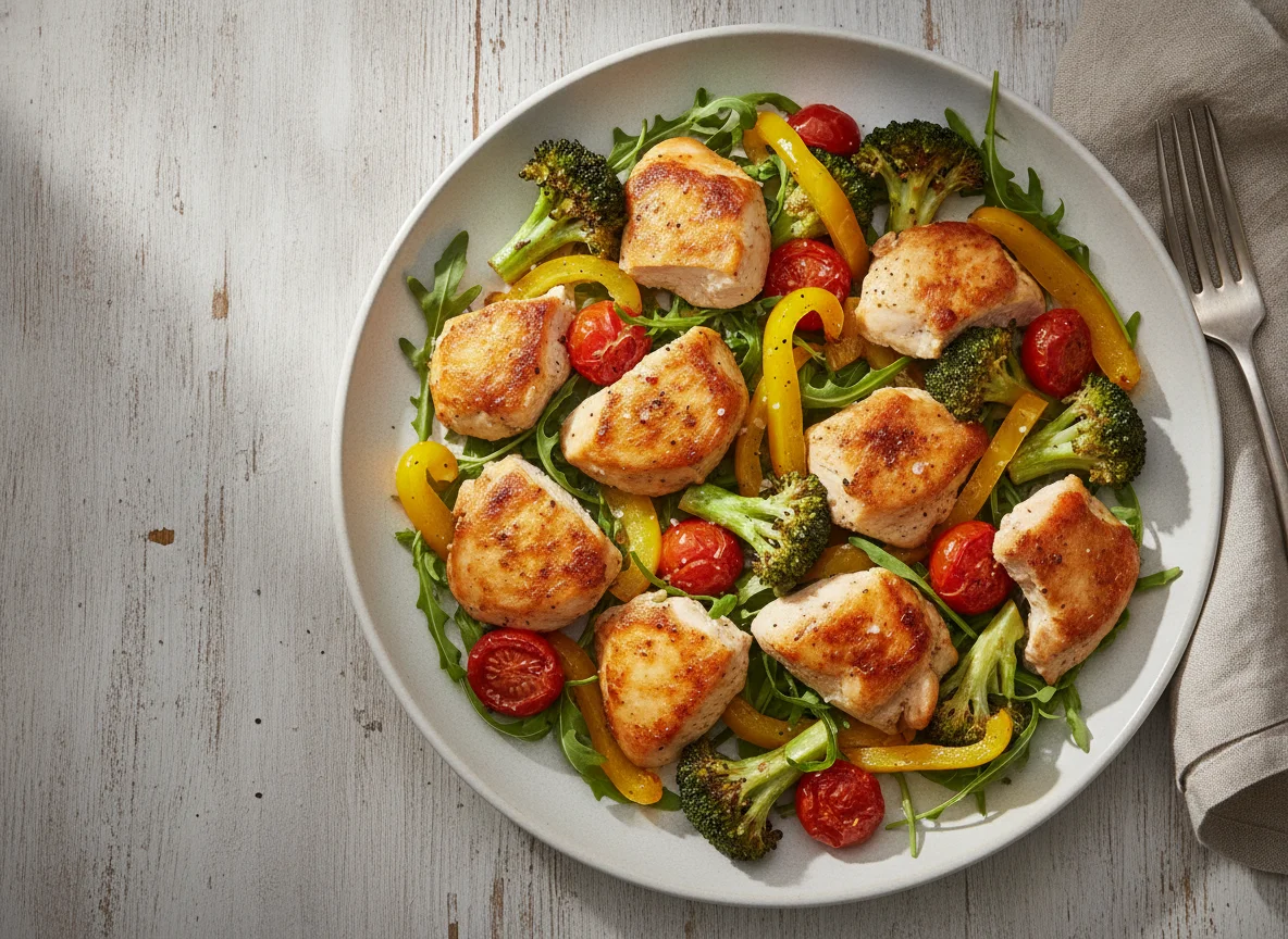 Roasted Chicken and Vegetable Salad photo