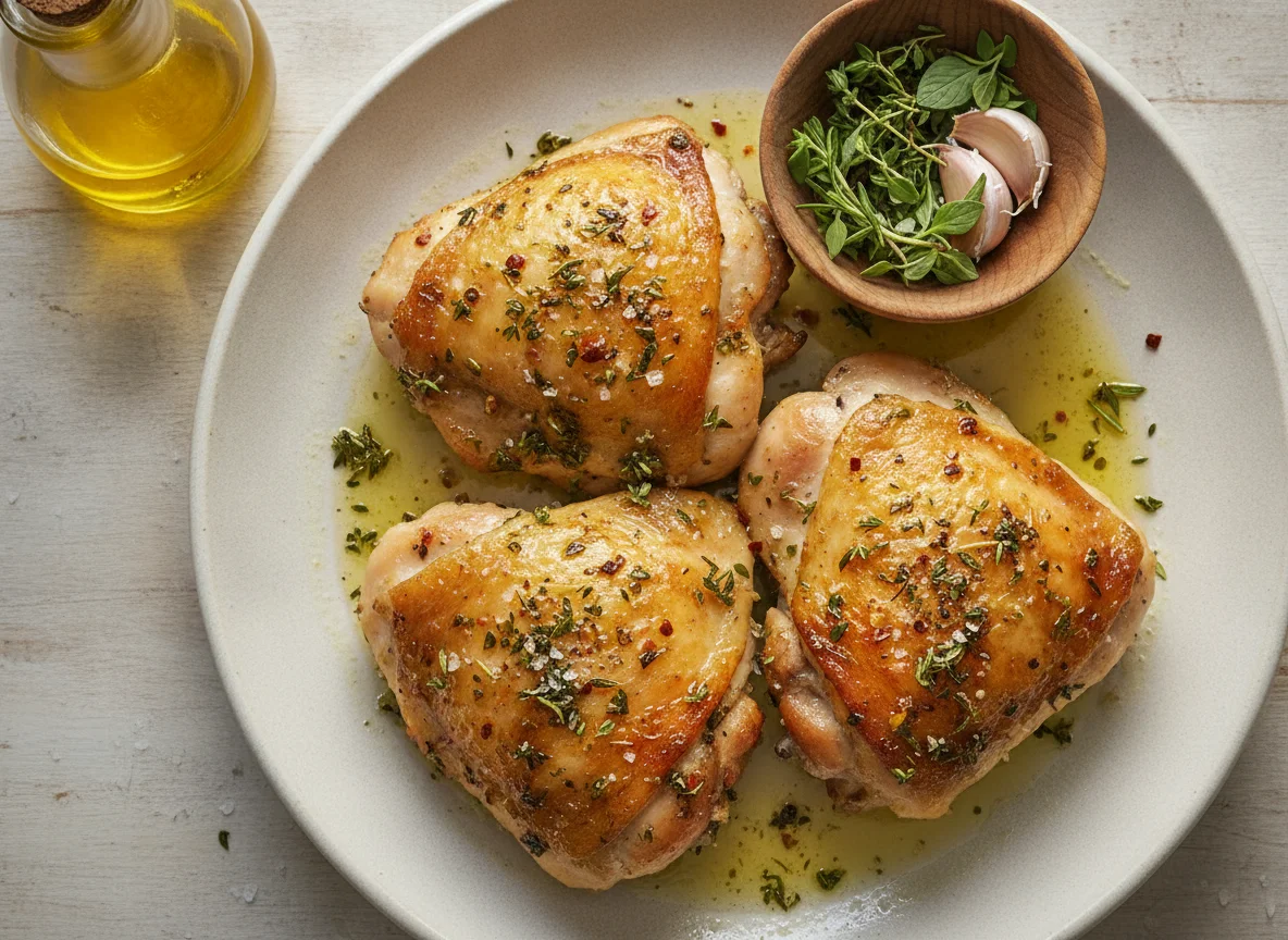 Roasted Chicken Thighs with Herbs photo