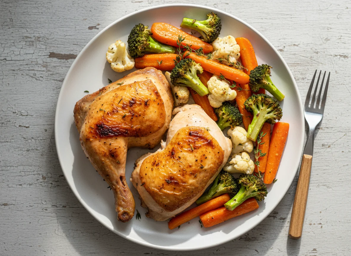 Roasted Chicken with Mixed Vegetables photo