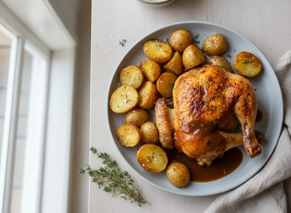 Roasted Chicken with Potatoes photo