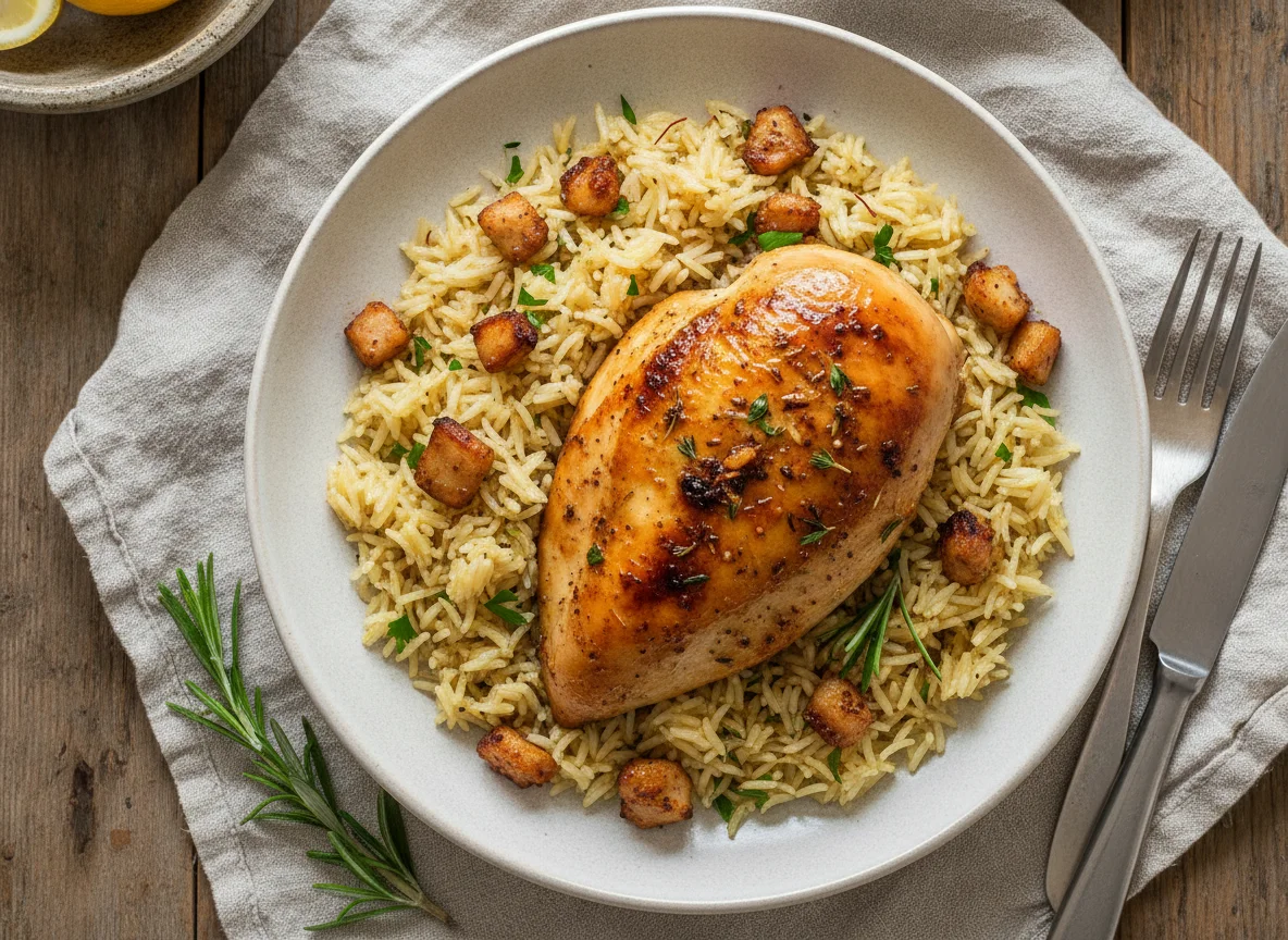 Roasted Chicken with Rice photo