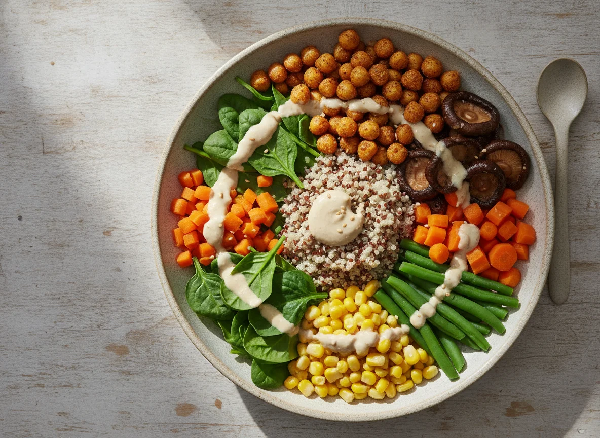 Roasted Chickpea and Quinoa Buddha Bowl photo
