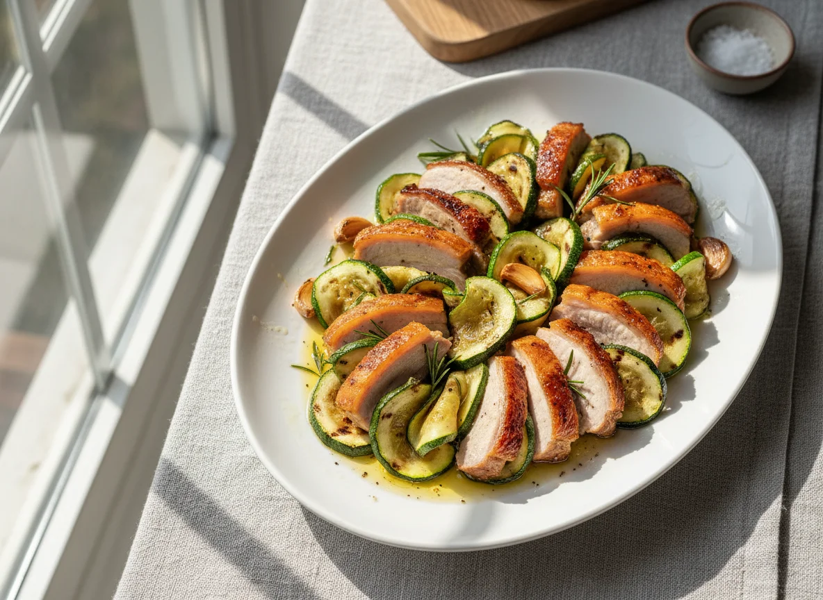 Roasted Pork with Zucchini photo