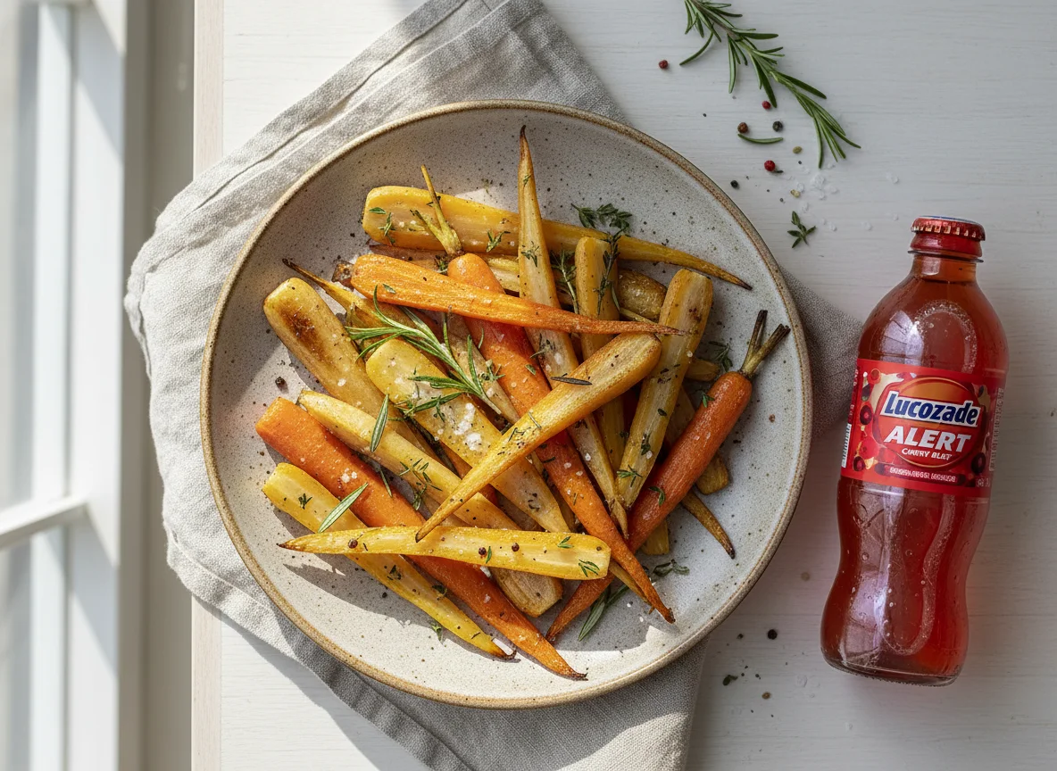 Roasted Root Vegetables with Energy Drink photo