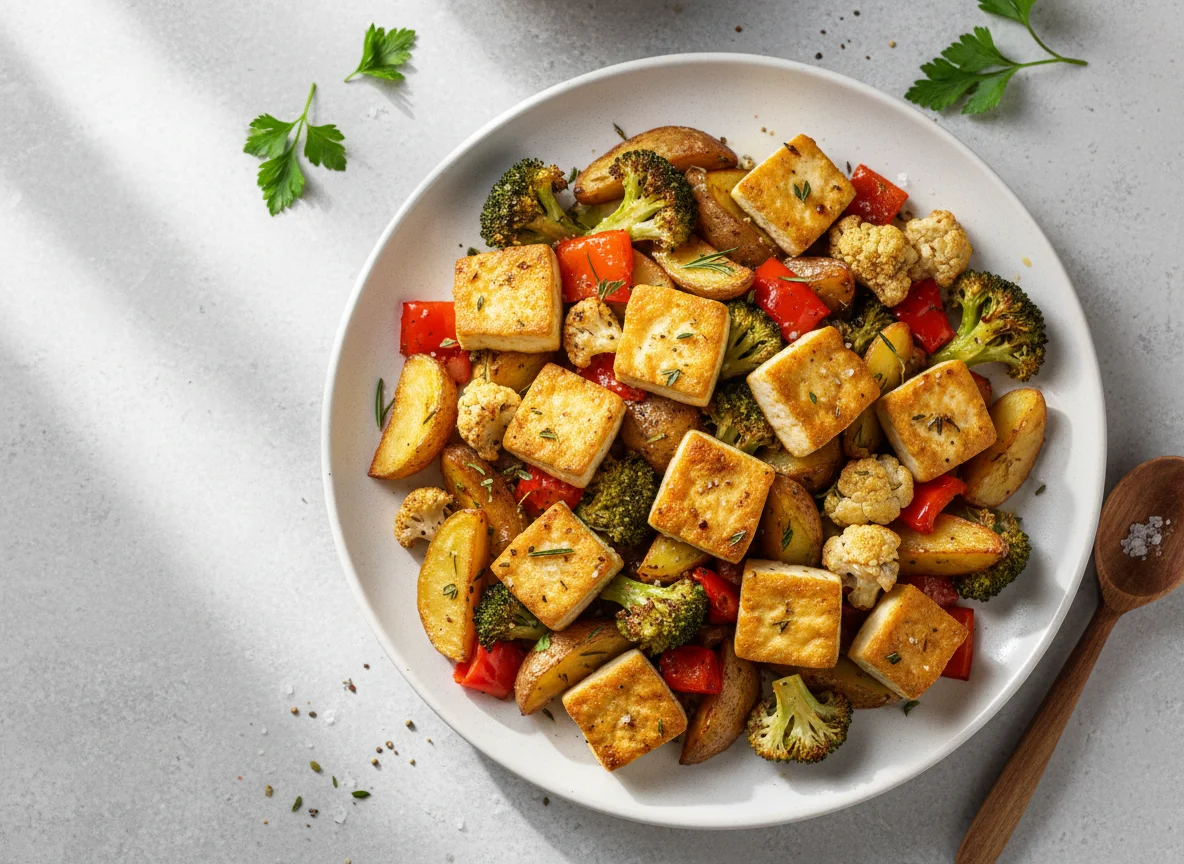 Roasted Tofu and Vegetable Medley photo