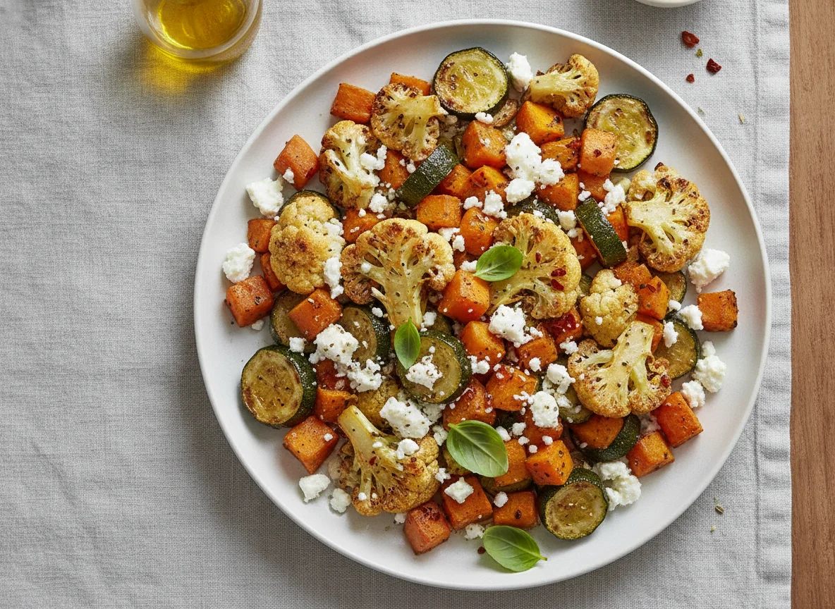 Roasted Vegetable and Feta Salad photo
