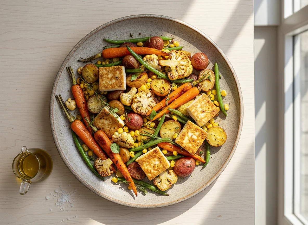 Roasted Vegetables and Tofu photo