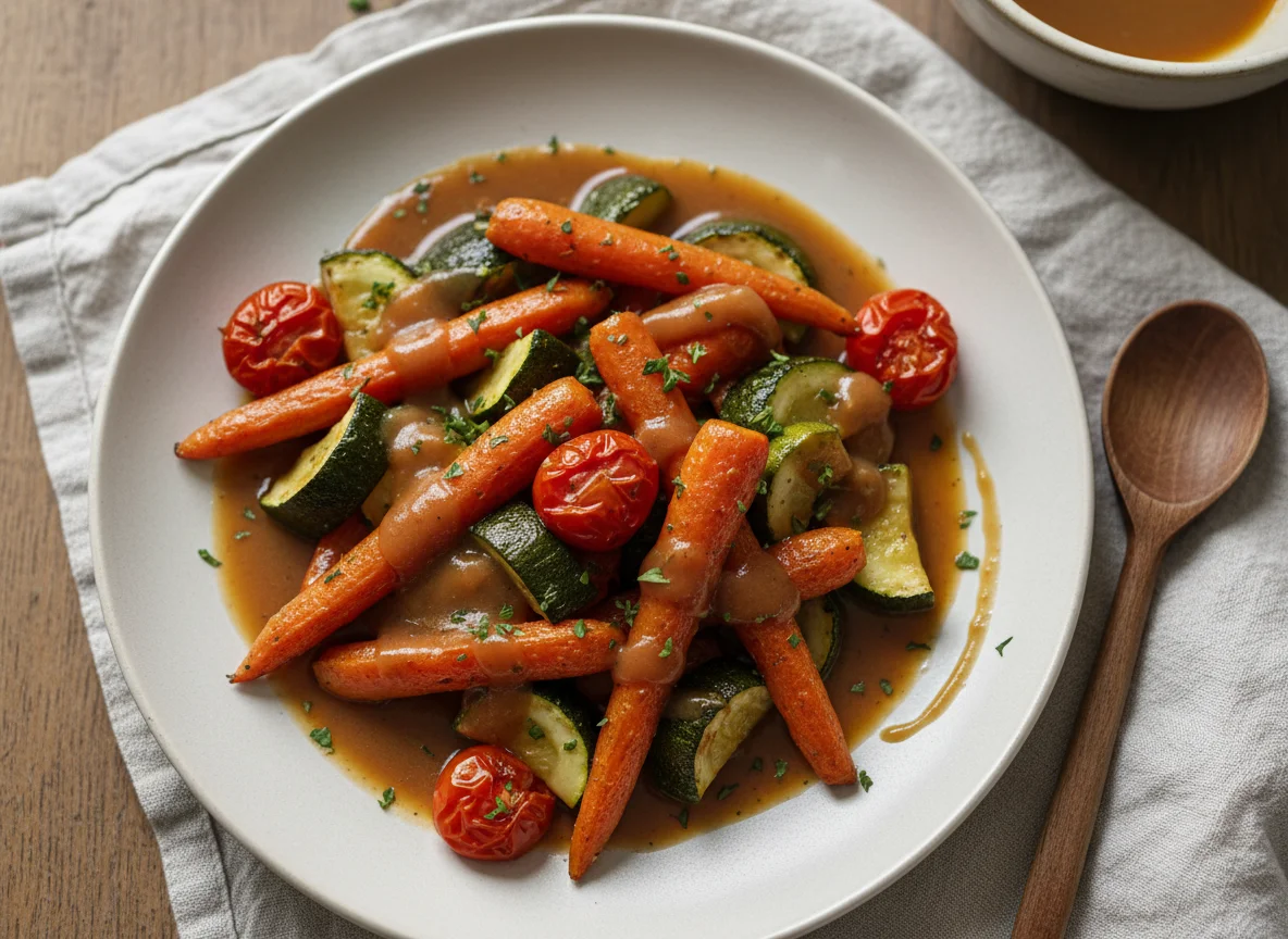Roasted Vegetables with Sauce photo