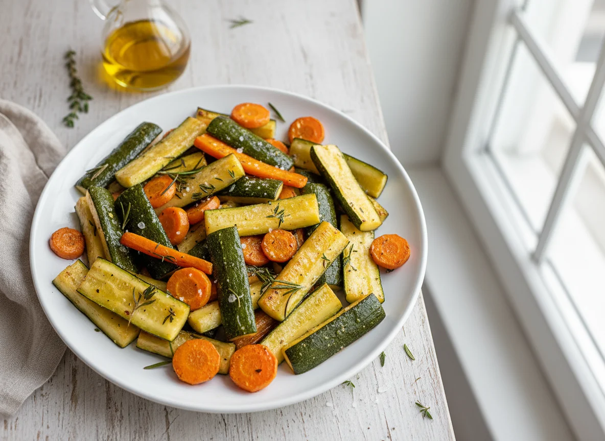 Roasted Zucchini and Carrots photo