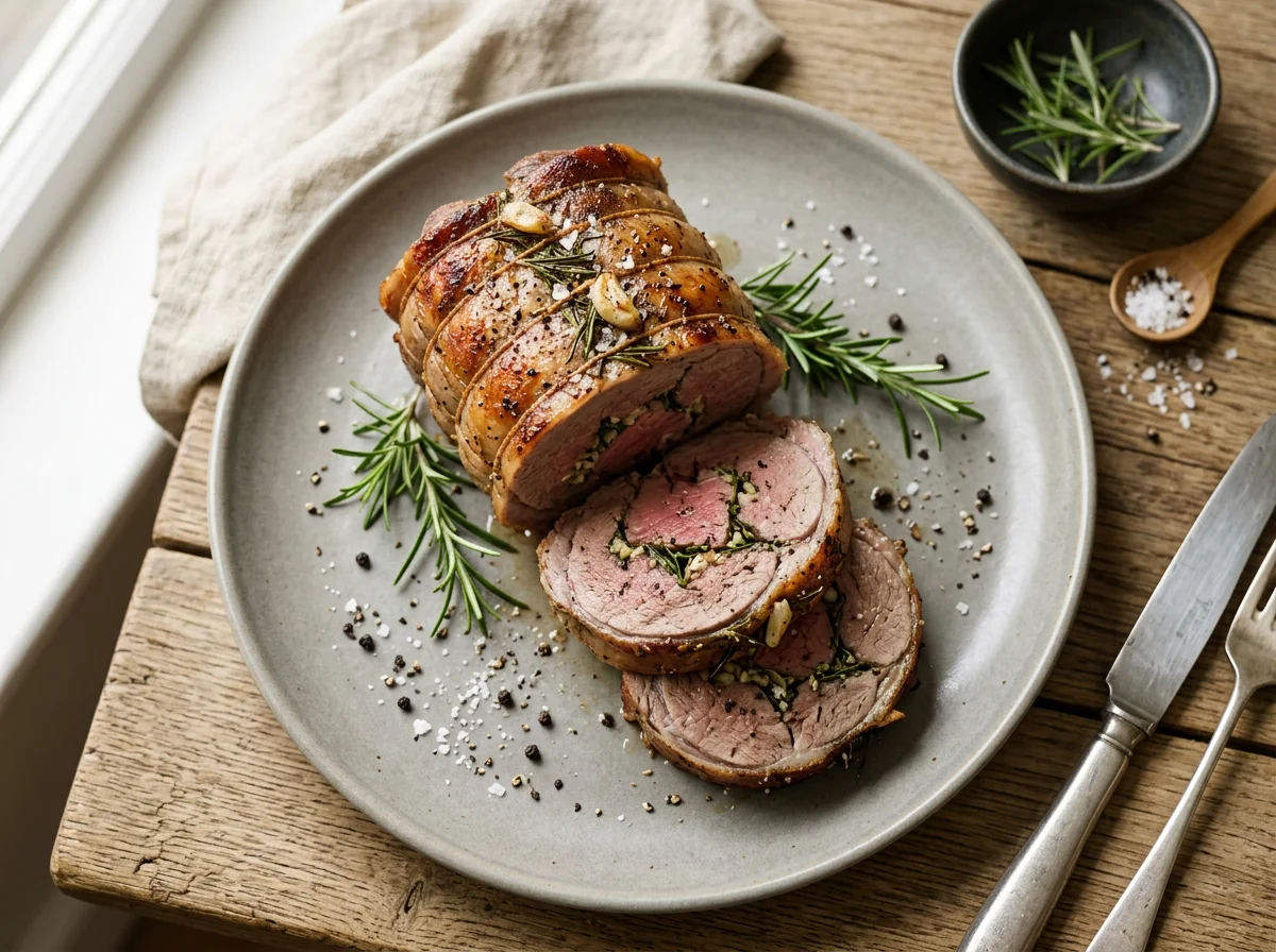 Rolled Lamb Roast with Herbs photo