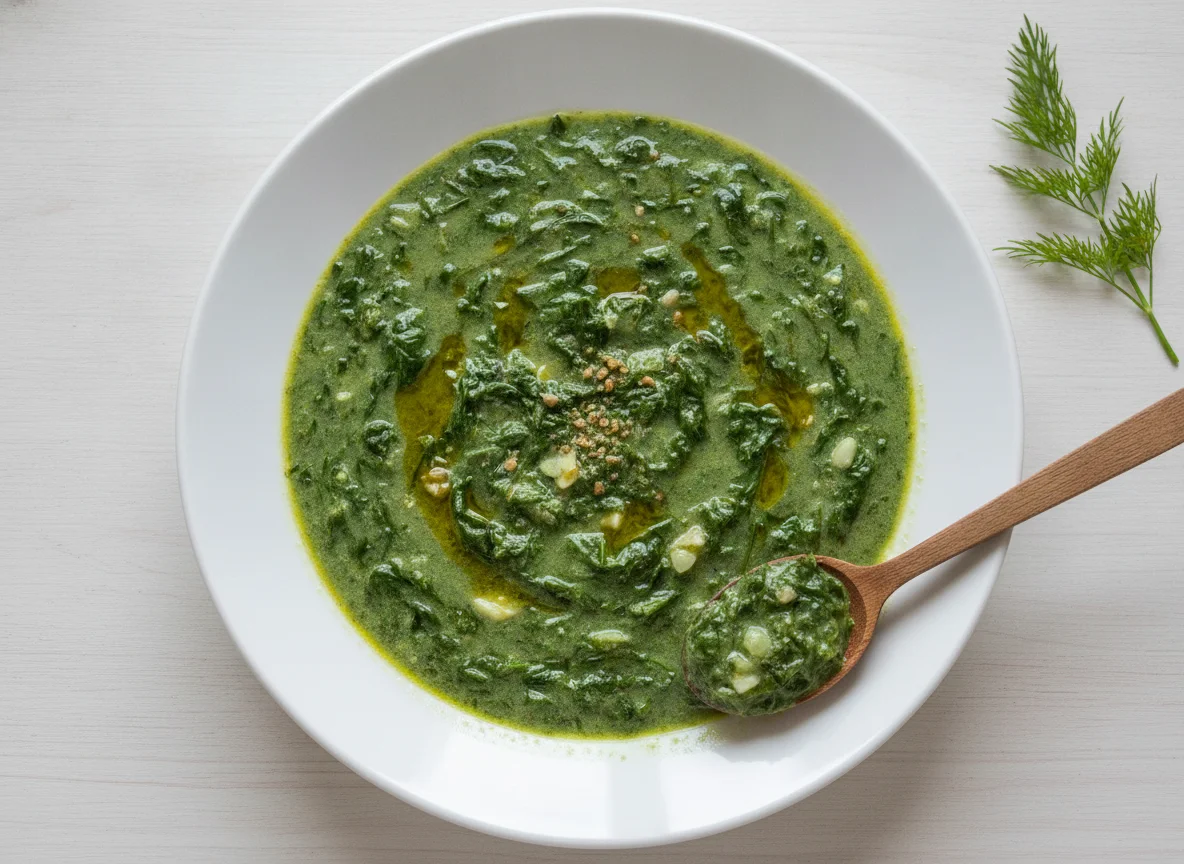 Romanian Spinach Stew (Mancare de spanac) photo