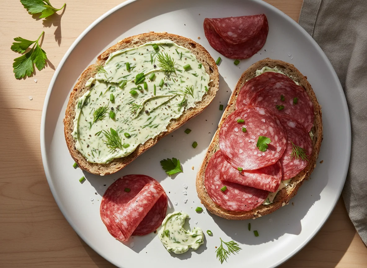 Salami and Herb Butter Bread photo