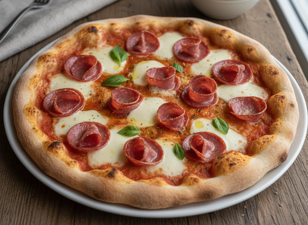Salami & Mozzarella Pizza photo