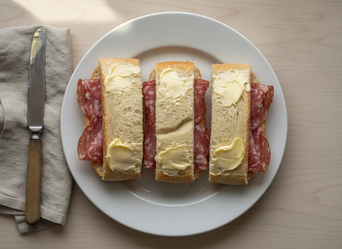 Salami sandwiches photo