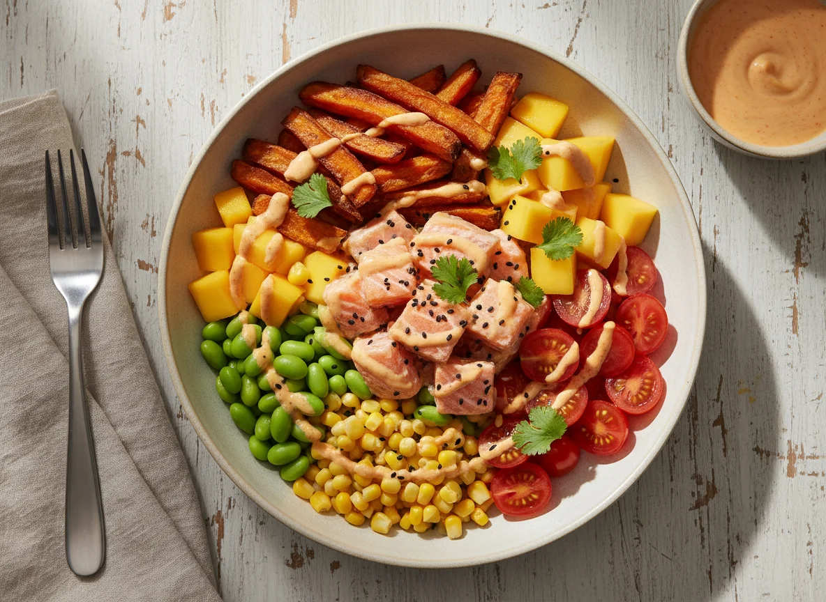 Salmon and Sweet Potato Bowl photo