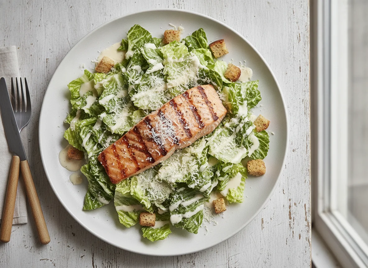 Salmon Caesar Salad photo